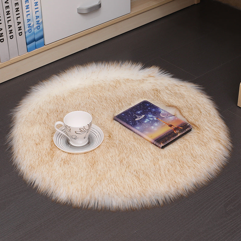 Plush Carpet Floor Mats Household Floor Mats - Wool Round Bedroom Carpets