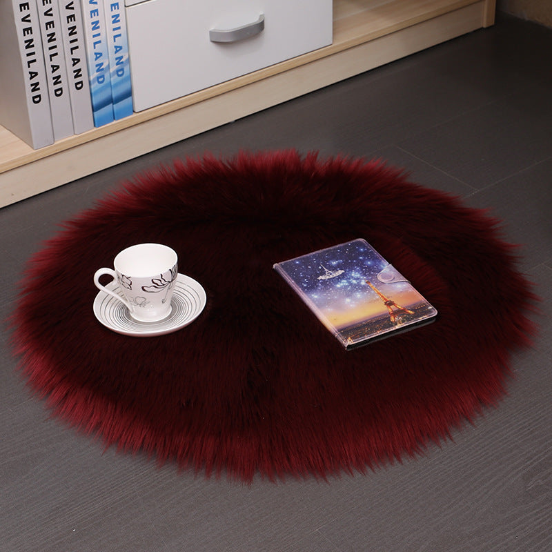 Plush Carpet Floor Mats Household Floor Mats - Wool Round Bedroom Carpets