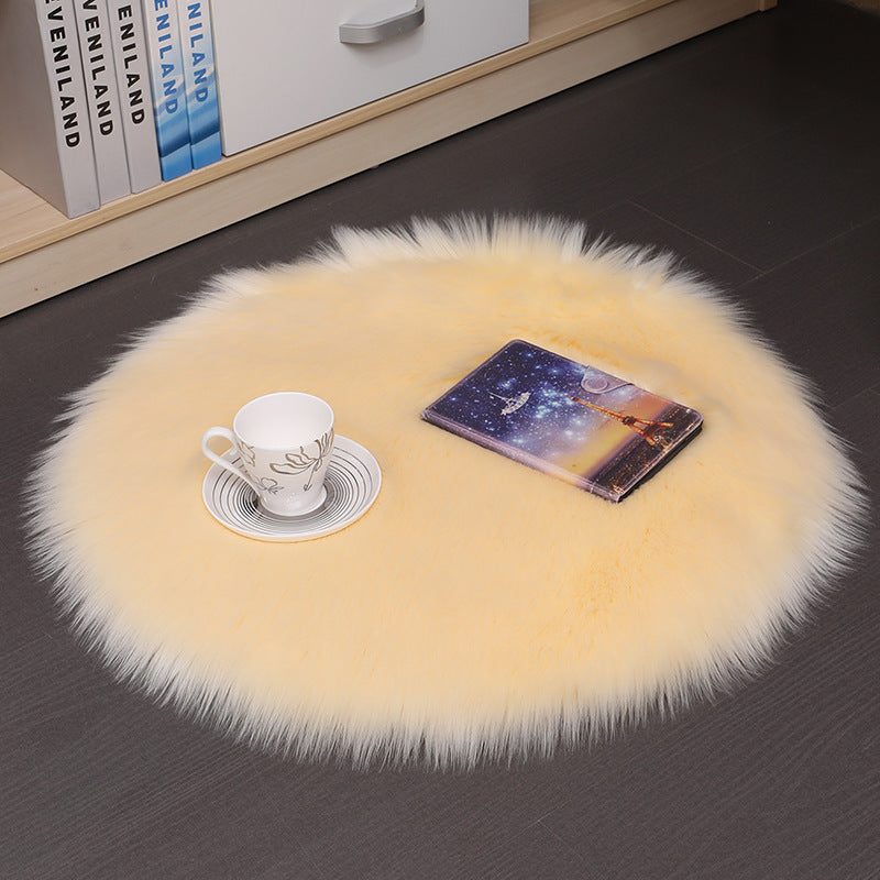 Plush Carpet Floor Mats Household Floor Mats - Wool Round Bedroom Carpets