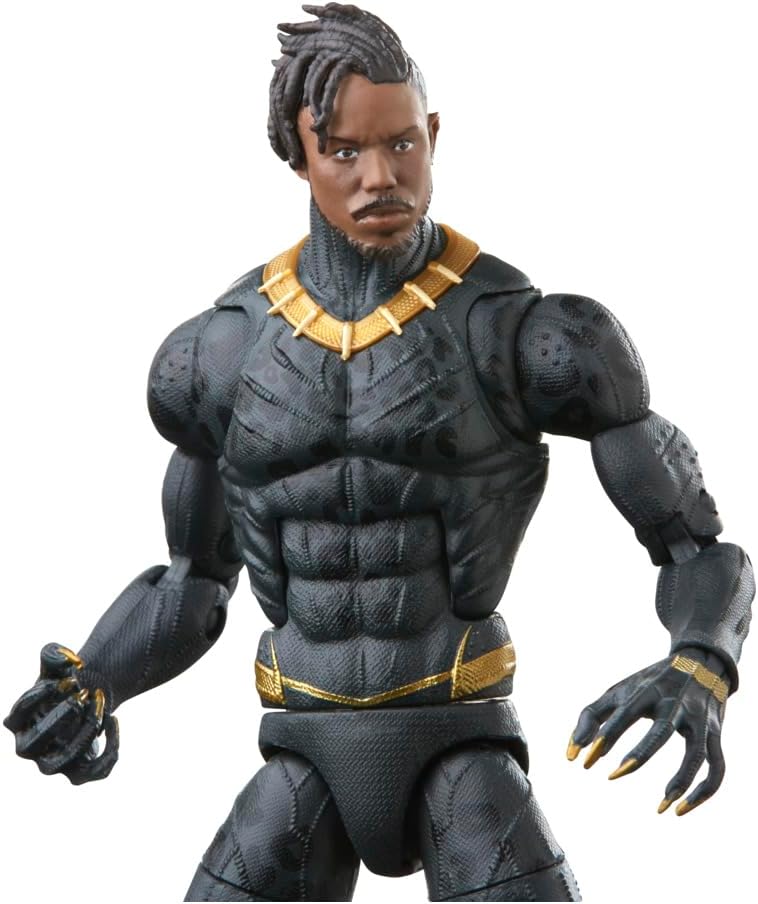 Marvel Legends Series Black Panther Legacy Collection Killmonger 6-inch Action Figure Collectible Toy, 5 Accessories