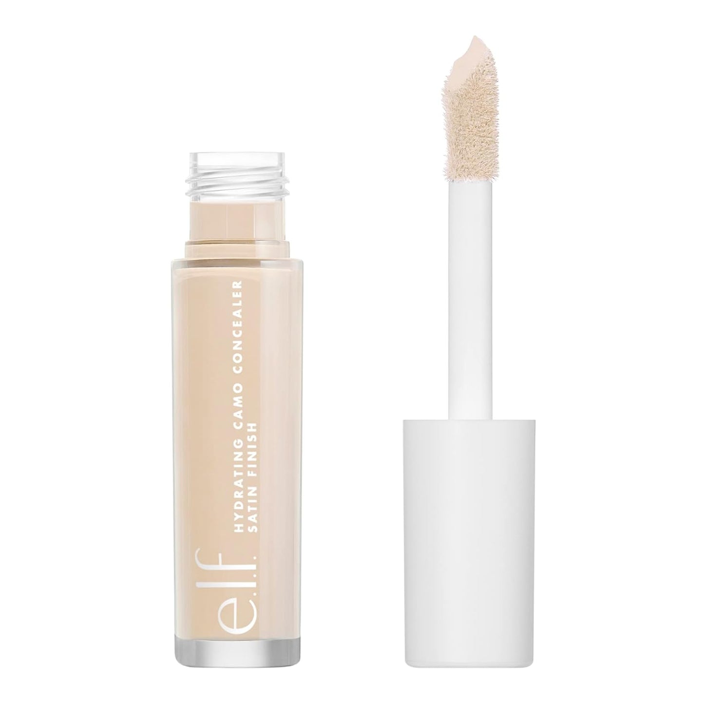 e.l.f. Hydrating Camo Concealer, Lightweight, Full Coverage, Long Lasting, Conceals, Corrects, Covers, Hydrates, Highlights, Satin Finish, 25 Shades, All-Day Wear, 0.20 Fl Oz