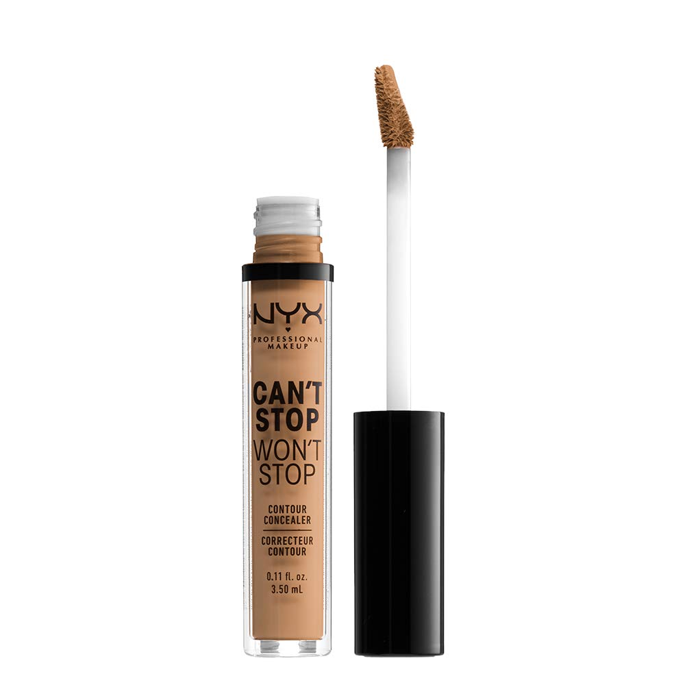 NYX PROFESSIONAL MAKEUP Can't Stop Won't Stop Contour Concealer, 24h Full Coverage Matte Finish, 0.11 Fl Oz