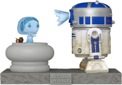 Funko Pop! Deluxe: Star Wars: R2-D2 and Princess Leia Hologram