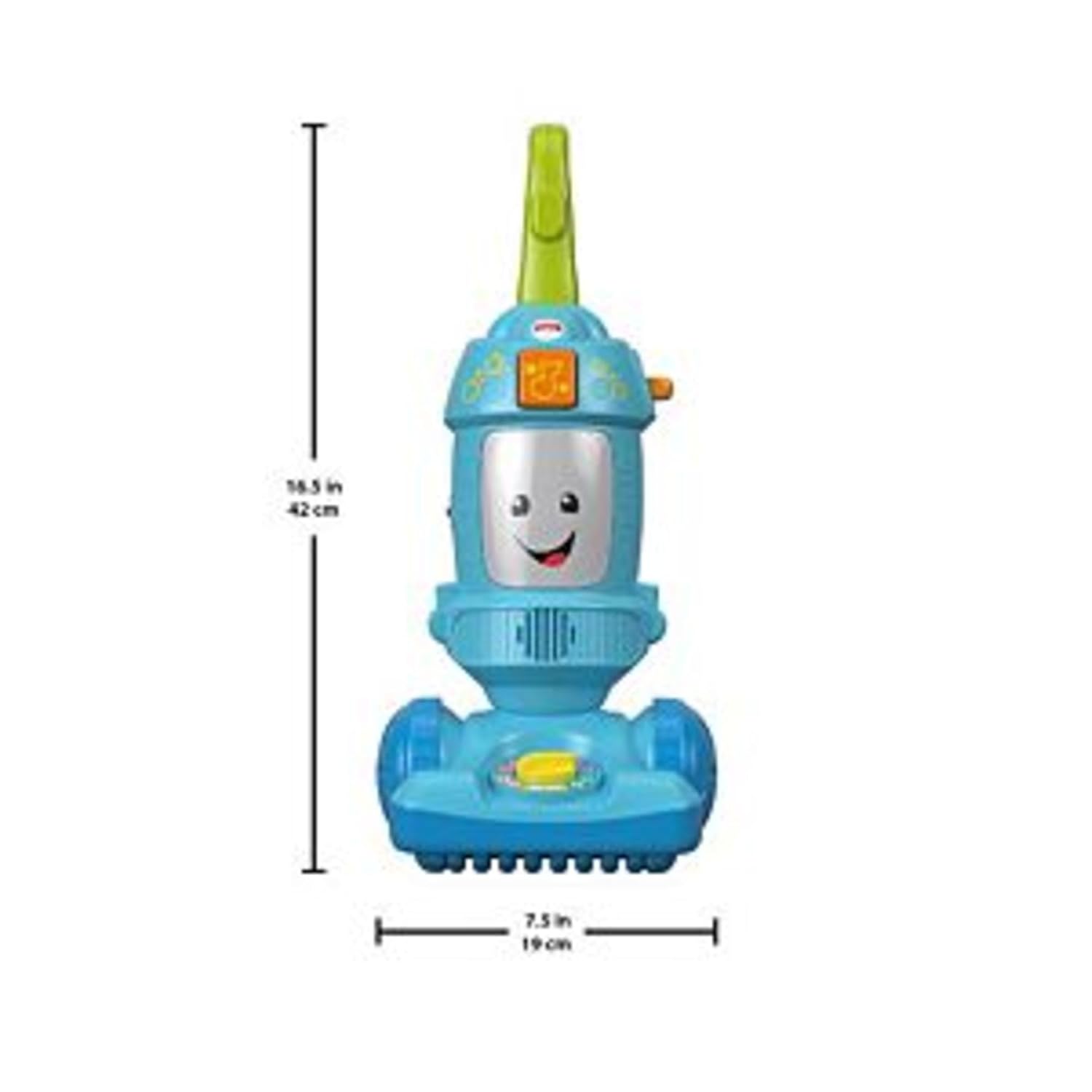 Fisher-Price Toddler Toy Laugh & Learn Light-Up Learning Vacuum Musical Push Along for Pretend Play Infants Ages 1+ Years