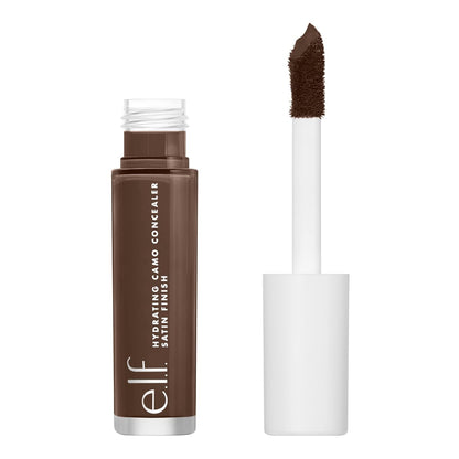 e.l.f. Hydrating Camo Concealer, Lightweight, Full Coverage, Long Lasting, Conceals, Corrects, Covers, Hydrates, Highlights, Satin Finish, 25 Shades, All-Day Wear, 0.20 Fl Oz