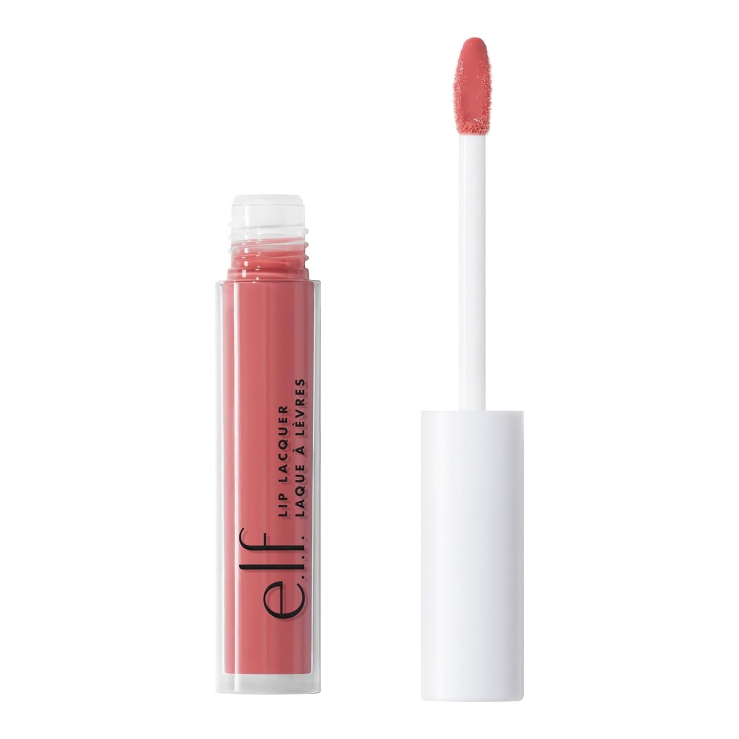 e.l.f. Lip Lacquer, Nourishing, Non-Sticky Ultra-Shine Lip Gloss With Sheer Color, Infused With Vitamins A & E, Vegan & Cruelty-Free