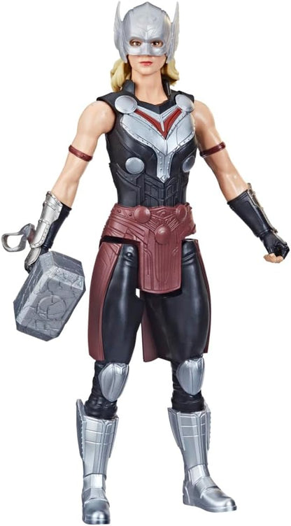 Marvel Avengers Titan Hero Series Mighty Thor Toy, 12-Inch-Scale Thor: Love and Thunder Figure with Accessory, Toys for Kids Ages 4 and Up