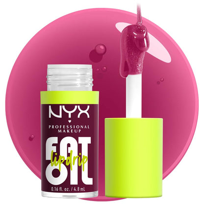 NYX PROFESSIONAL MAKEUP Fat Oil Lip Drip, Moisturizing, Shiny and Vegan Tinted Lip Gloss