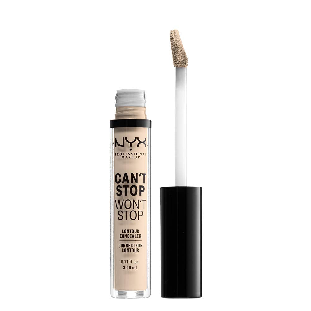 NYX PROFESSIONAL MAKEUP Can't Stop Won't Stop Contour Concealer, 24h Full Coverage Matte Finish, 0.11 Fl Oz