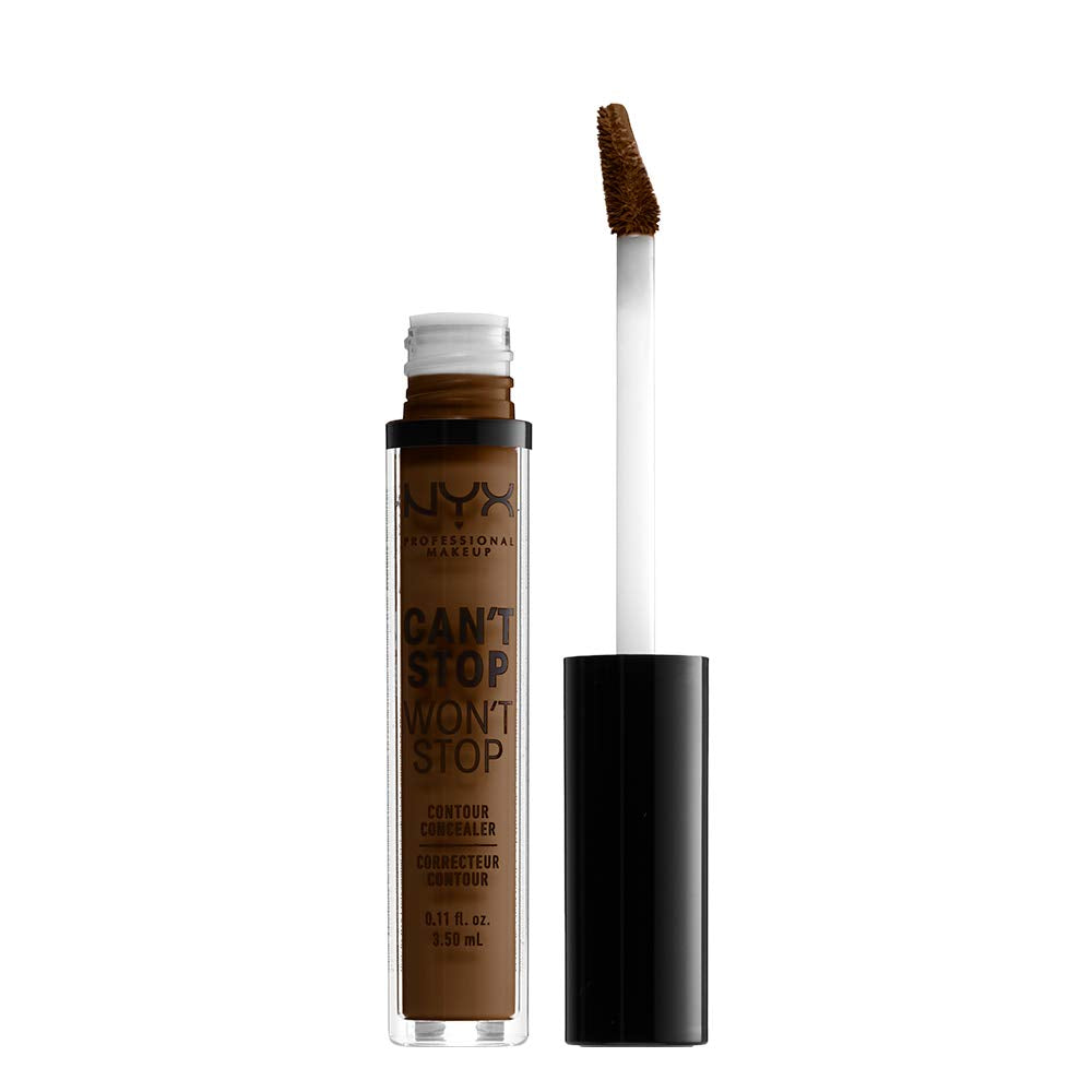 NYX PROFESSIONAL MAKEUP Can't Stop Won't Stop Contour Concealer, 24h Full Coverage Matte Finish, 0.11 Fl Oz