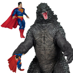 [Pre-Order] McFarlane Toys - DC Multiverse Superman vs. Godzilla Megafig Justice League vs. Godzilla vs. Kong Action Figure 2-Pack