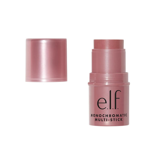 e.l.f. Monochromatic Multi Stick, Creamy, Lightweight, Versatile, Luxurious, Adds Shimmer, Easy To Use On The Go, Blends Effortlessly, Sparkling Rose, 0.17 Oz