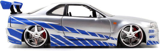 Jada Toys - Fast & Furious Brian’s 2002 Nissan Skyline R34 Die-cast Car