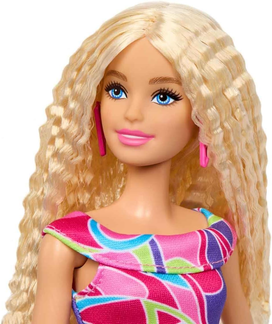 Barbie Fashionistas Doll #223 with Blonde Wavy Hair, Totally Hair-Inspired Dress & Accessories, 65th Anniversary Collectible Fashion Doll