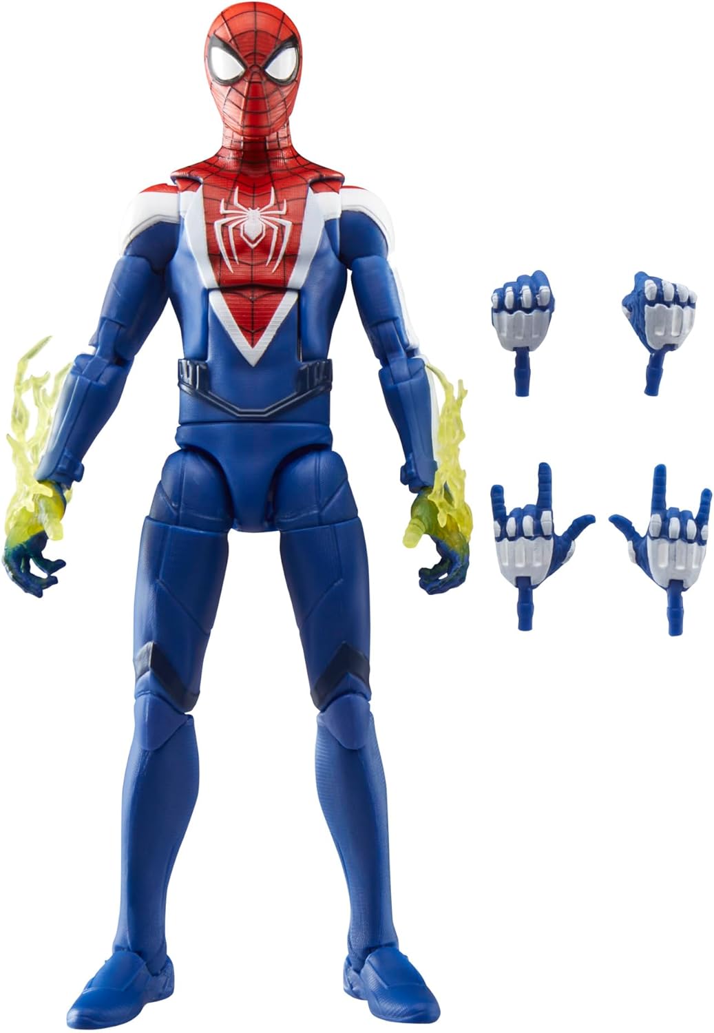 Spider-Man Marvel Legends Series Gamerverse Miles Morales Upgraded Suit Style, 2 Video Game-Inspired Collectible 6 Inch Action Figure
