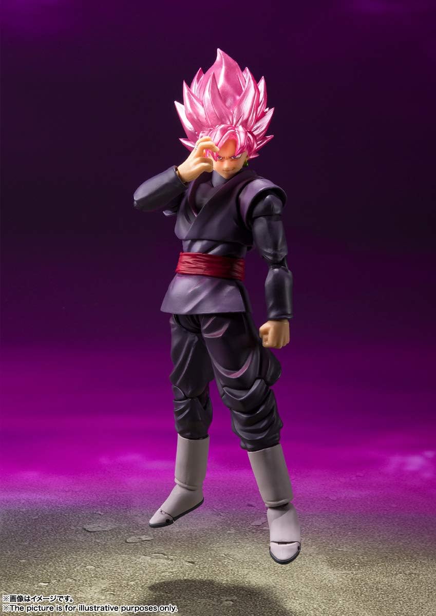 TAMASHII NATIONS - Dragon Ball Super Goku Black Super Saiyan Rose (Reissue), Bandai Spirits S.H.Figuarts Action Figure