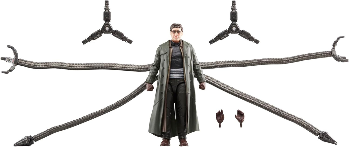 Marvel Legends Series Doc Ock, Spider-Man: No Way Home Collectible, Deluxe 6-Inch Action Figure, 4 Accessories, Ages 4 and Up