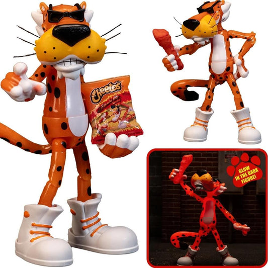 Jada Toys - Cheetos - Chester Cheetah Flamin' Hot Glow in The Dark Action Figure