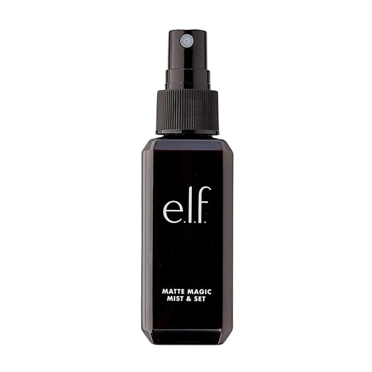 e.l.f. Matte Magic Mist & Set - Small, Lightweight, Long Lasting, Mattifying, Revitalizes, Controls Shine, Refreshes, Hydrates, All-Day Wear, 2.0 Fl Oz