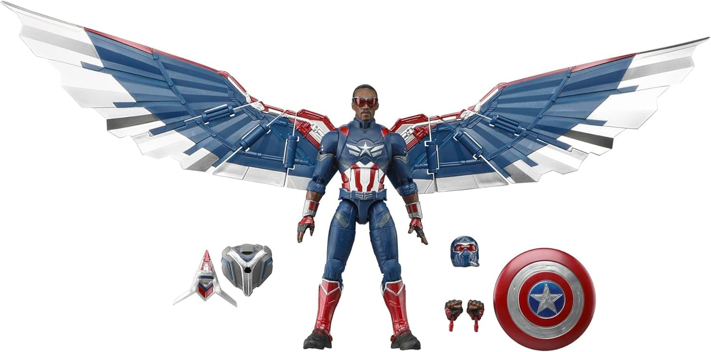 Marvel Legends Series Captain America Collectible Captain America: Brave New World Deluxe 6 Inch Action Figure