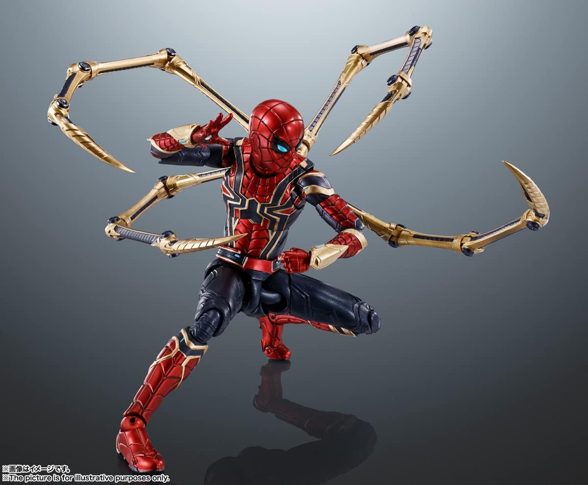 TAMASHII NATIONS - Spider-Man: Spider-Man: No Way Home - Iron Spider (Reissue), Bandai Spirits S.H.Figuarts Action Figure