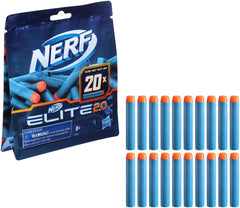 NERF Elite 2.0 20-Dart Refill Pack, 20 Official Nerf Elite 2.0 Foam Darts, Compatible with All Nerf Blasters That Use Elite Darts, Kids Stocking Stuffers