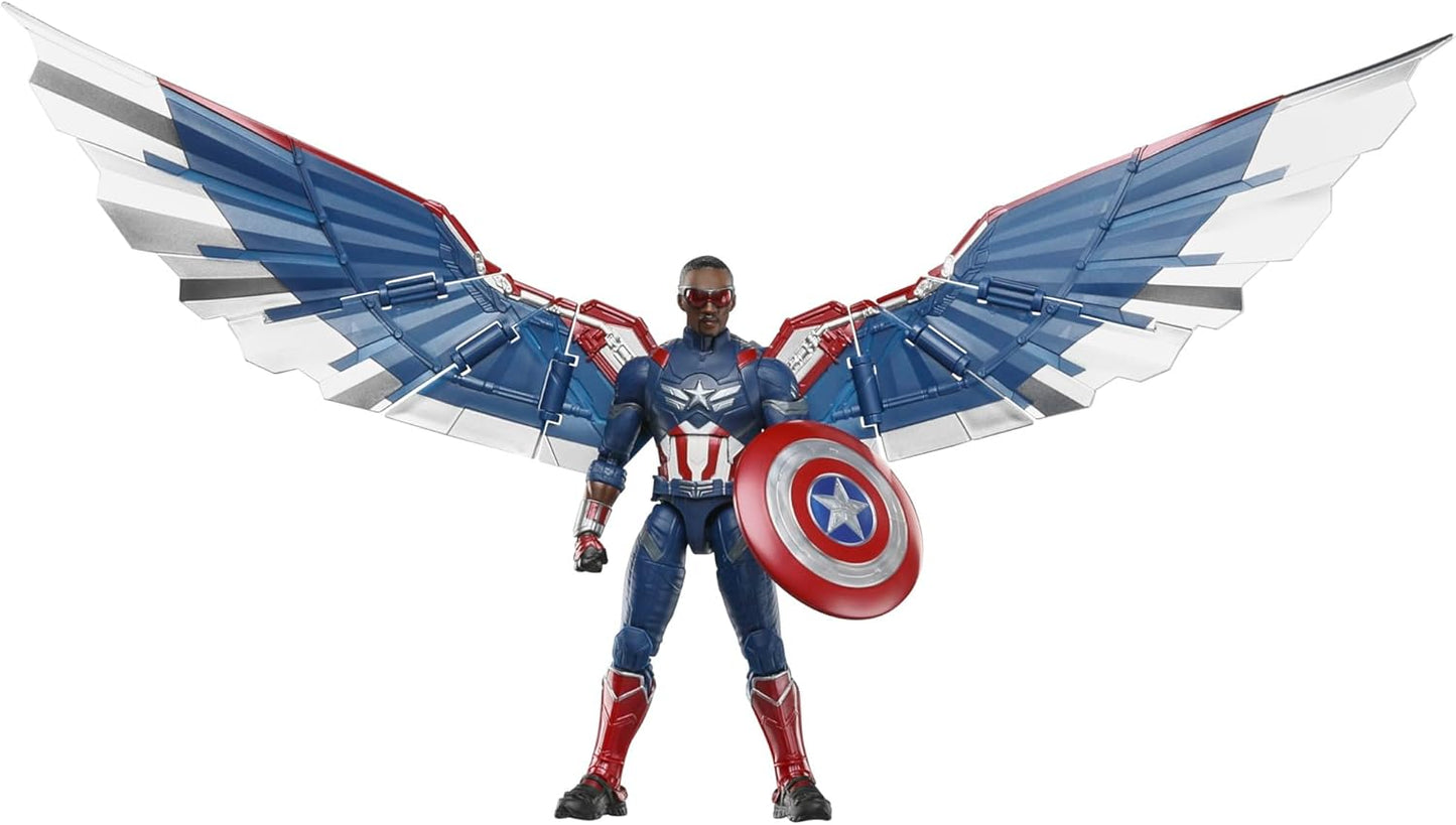 Marvel Legends Series Captain America Collectible Captain America: Brave New World Deluxe 6 Inch Action Figure