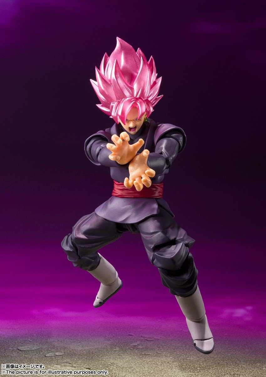 TAMASHII NATIONS - Dragon Ball Super Goku Black Super Saiyan Rose (Reissue), Bandai Spirits S.H.Figuarts Action Figure