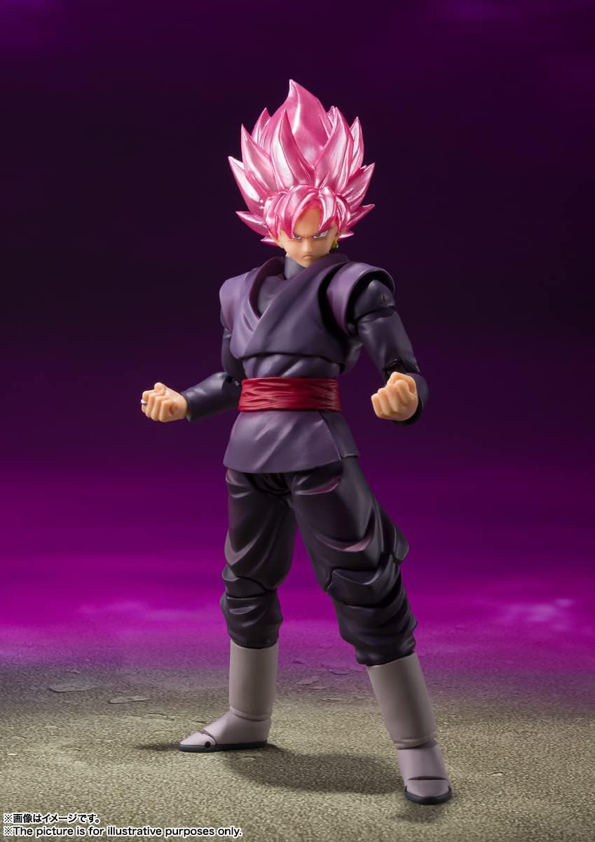 TAMASHII NATIONS - Dragon Ball Super Goku Black Super Saiyan Rose (Reissue), Bandai Spirits S.H.Figuarts Action Figure