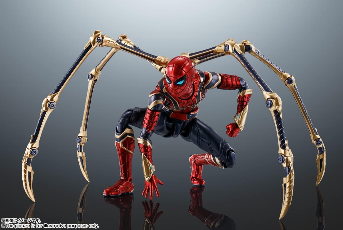 TAMASHII NATIONS - Spider-Man: Spider-Man: No Way Home - Iron Spider (Reissue), Bandai Spirits S.H.Figuarts Action Figure