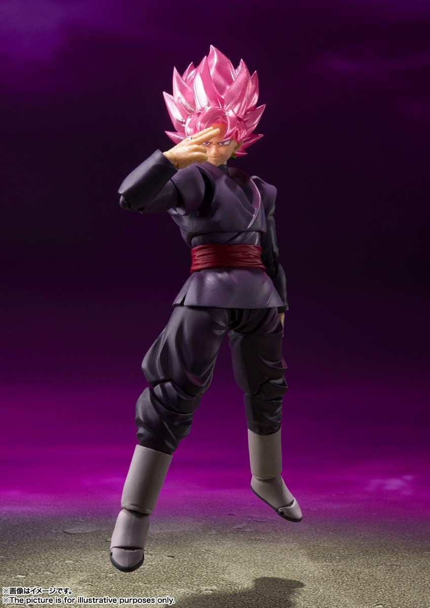 TAMASHII NATIONS - Dragon Ball Super Goku Black Super Saiyan Rose (Reissue), Bandai Spirits S.H.Figuarts Action Figure