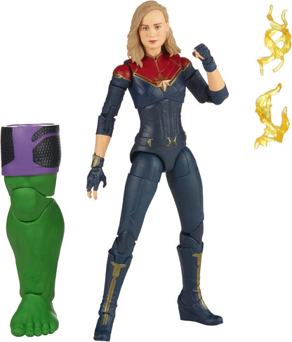 Marvel Legends Series Captain Marvel, The Marvels 6-Inch Collectible Action Figures, Toys for Ages 4 and Up