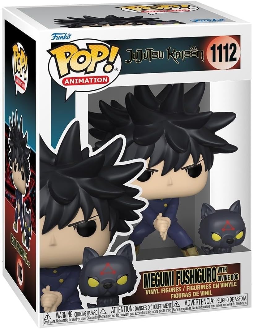 Funko Pop! & Buddy: Jujutsu Kaisen - Megumi with Dogs, Multicolor, 61360