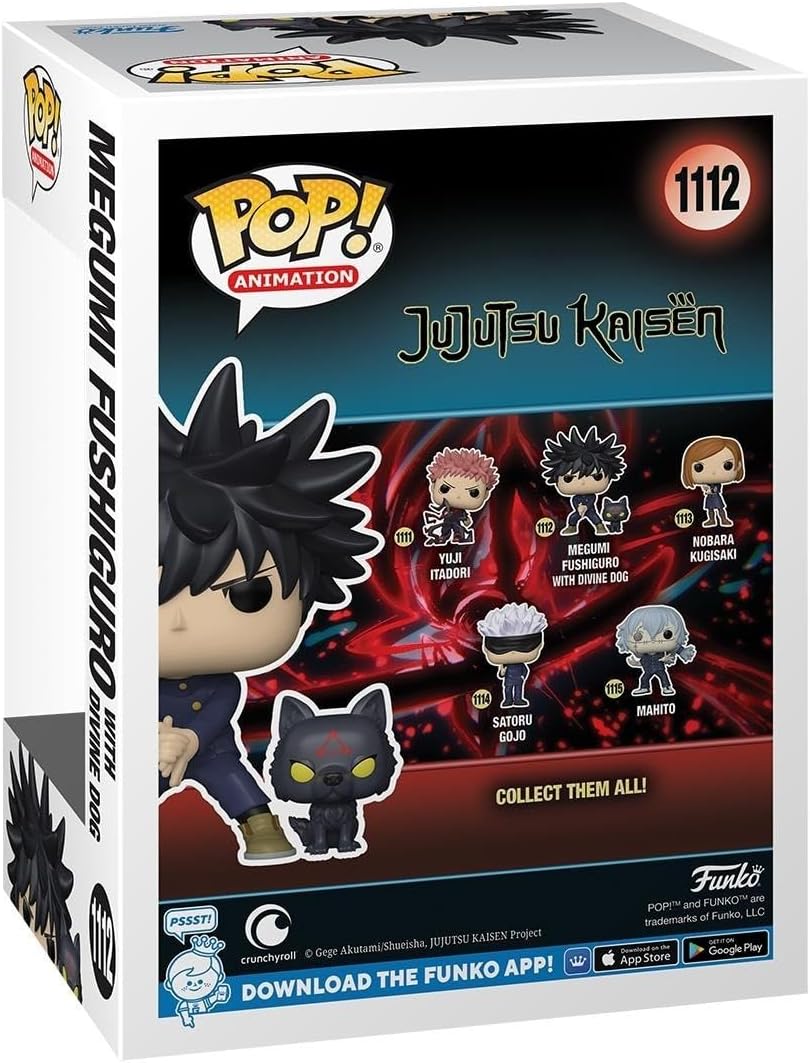 Funko Pop! & Buddy: Jujutsu Kaisen - Megumi with Dogs, Multicolor, 61360