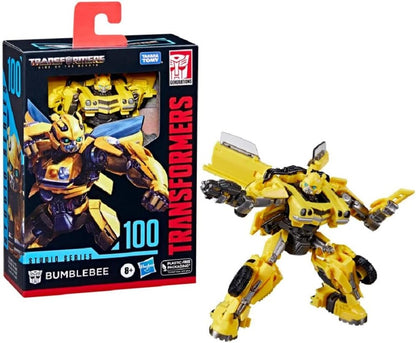 Transformers Studio Series Deluxe Class 100 Bumblebee Toy, Rise of The Beasts, 4.5-inch, Action Figure for Boys and Girls Ages 8 and Up