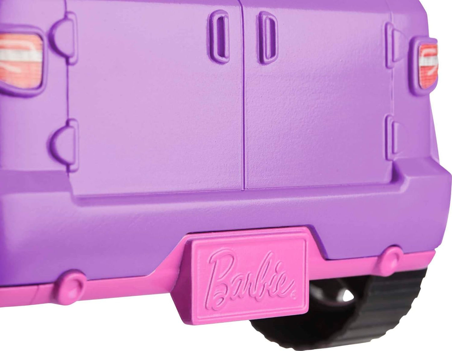 Barbie Toy Car, Doll-Sized SUV, Purple Off-Road Vehicle with 2 Pink Seats & Treaded, Rolling Wheels