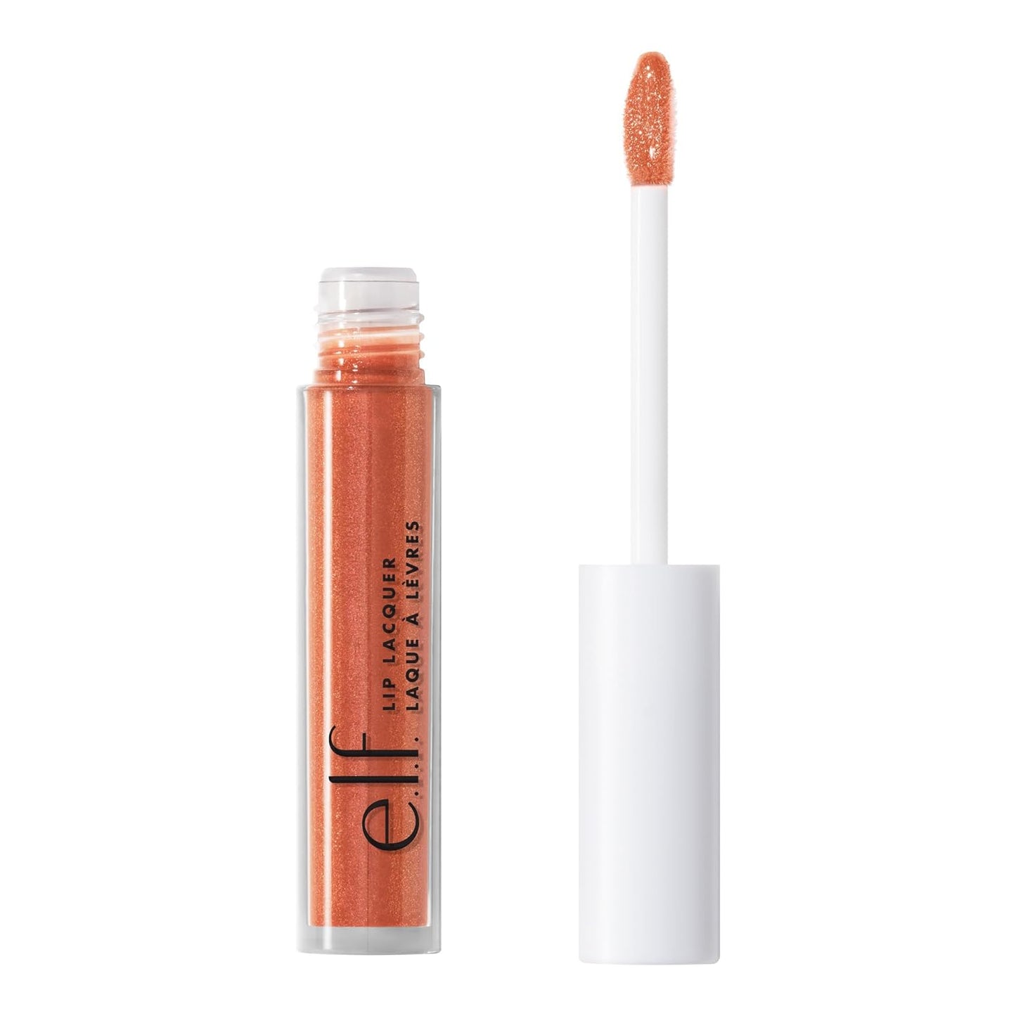 e.l.f. Lip Lacquer, Nourishing, Non-Sticky Ultra-Shine Lip Gloss With Sheer Color, Infused With Vitamins A & E, Vegan & Cruelty-Free