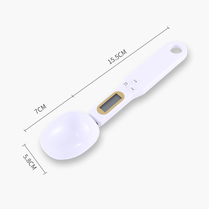 Digital Measuring Spoon Scale - Precision Kitchen Accessories Tool Perfect for Cooking & Baking Holds Upto 500g