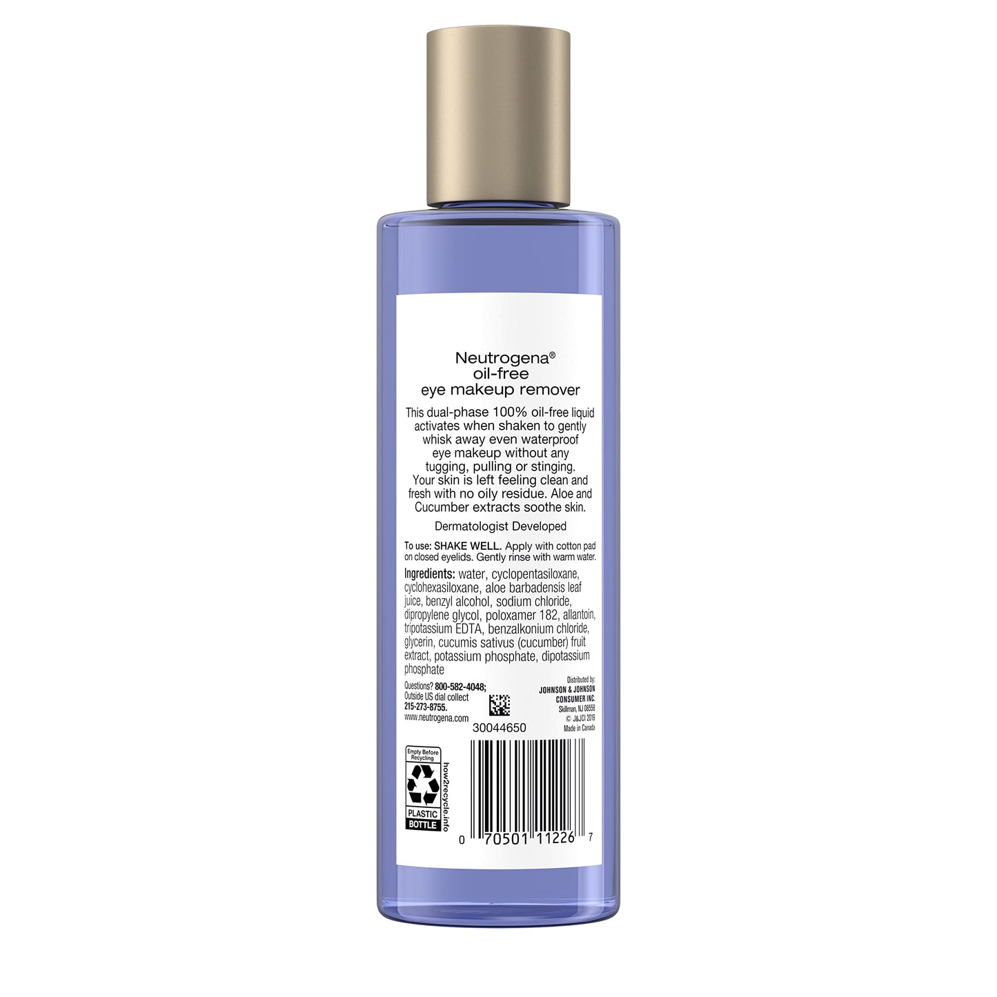 Neutrogena Gentle Oil-Free Eye Makeup Remover & Cleanser, 8.0 fl. oz