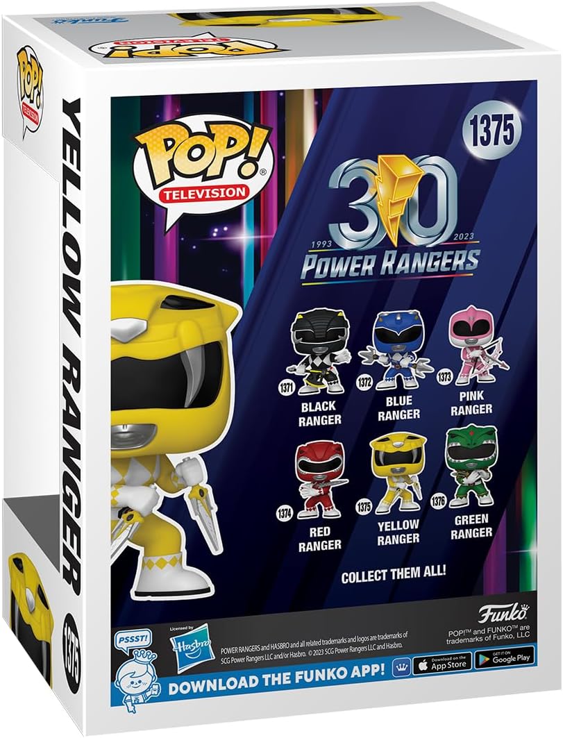 Funko POP! TV: Mighty Morphin Power Rangers 30th Anniversary - Yellow Ranger