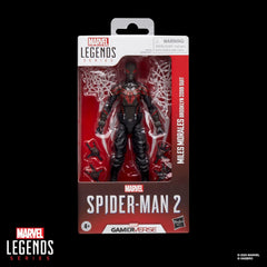 Spider-Man Marvel Legends Series Gamerverse Miles Morales Brooklyn 2099 Suit, 2 Video Game -Inspired Collectible 6 Inch Action Figure