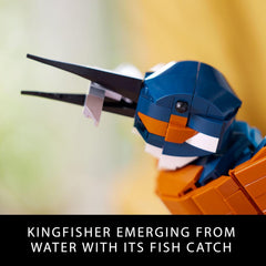 LEGO Icons Kingfisher Bird Building Set (10331) – Creative Model Kit for Adults, Relaxing DIY Display Décor, Perfect Gift for Bird and Nature Lovers
