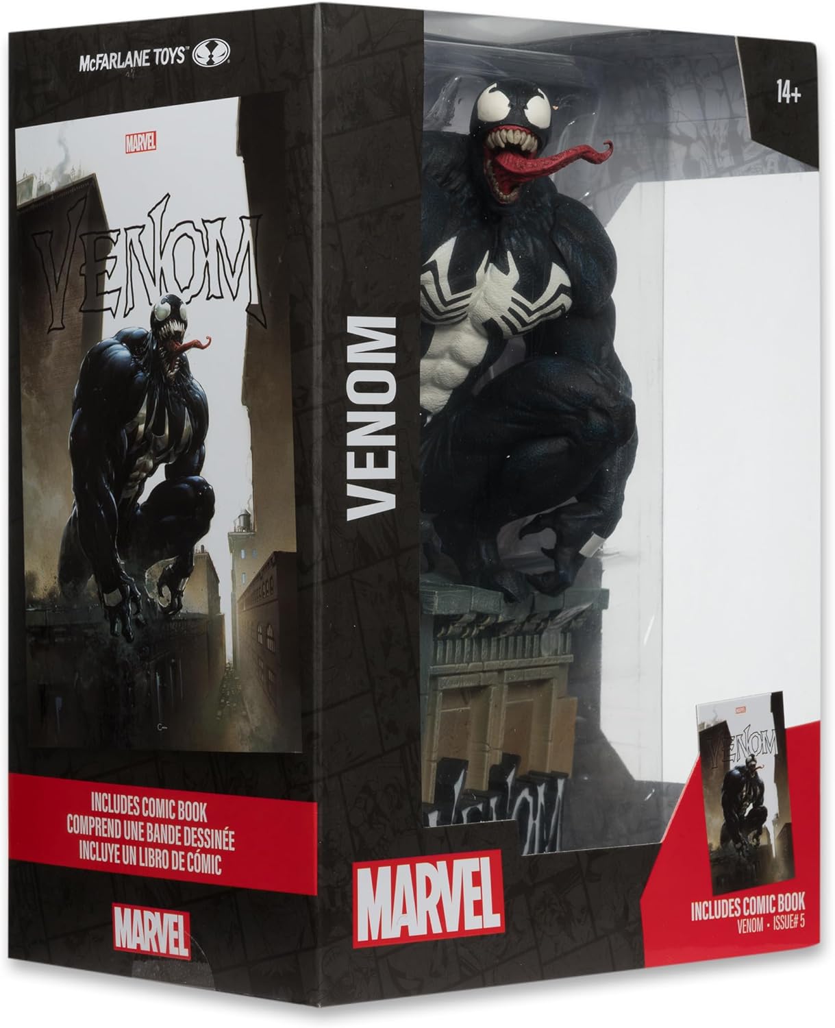 [Pre-Order] McFarlane Toys - Marvel Venom 1:6th Scale Collectible with Scene & Comic