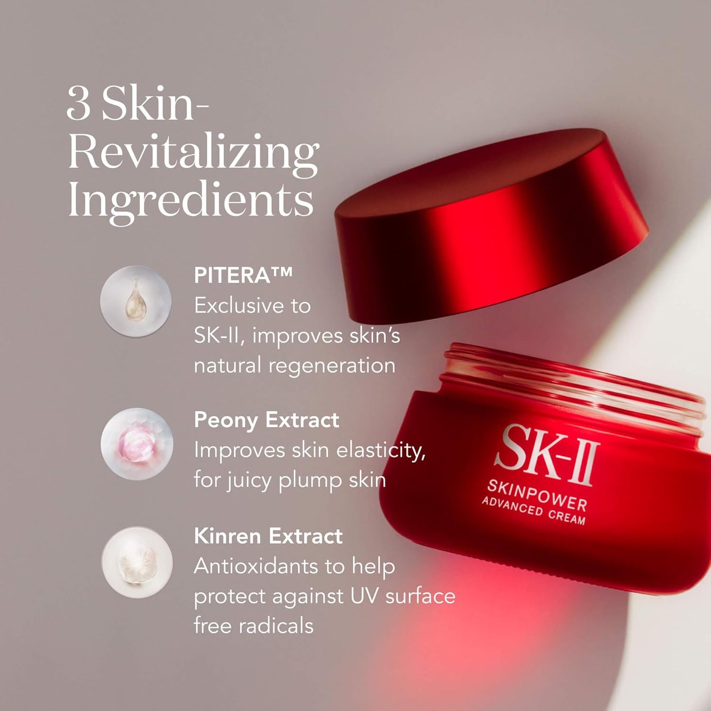 SK-II SKINPOWER Advanced Face Cream - Face Moisturizer Helps Reduce Appearance of Fine Lines for Bumpy Skin (2.7 oz)