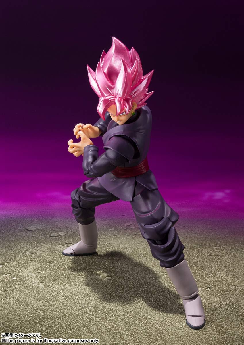 TAMASHII NATIONS - Dragon Ball Super Goku Black Super Saiyan Rose (Reissue), Bandai Spirits S.H.Figuarts Action Figure