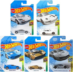 Hot Wheels Super Car Exotics Madness 5 Pack Random Diecast Bundle Set