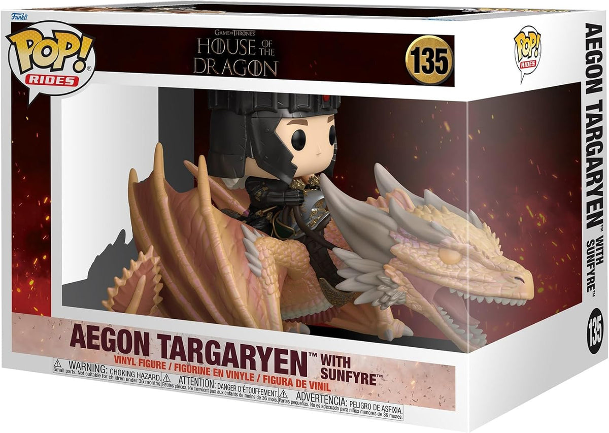 [Pre-Order] Funko Pop! Rides: House of The Dragon - Aegon Targaryen with Sunfyre