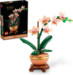 LEGO Botanicals Mini Orchid Building Set - Artificial, Fake Orchid for Home Decor - Indoor Plant Decorations