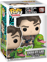 Funko Pop! Animation: The Real Ghostbusters - Dr. Peter Venkman with Slimer
