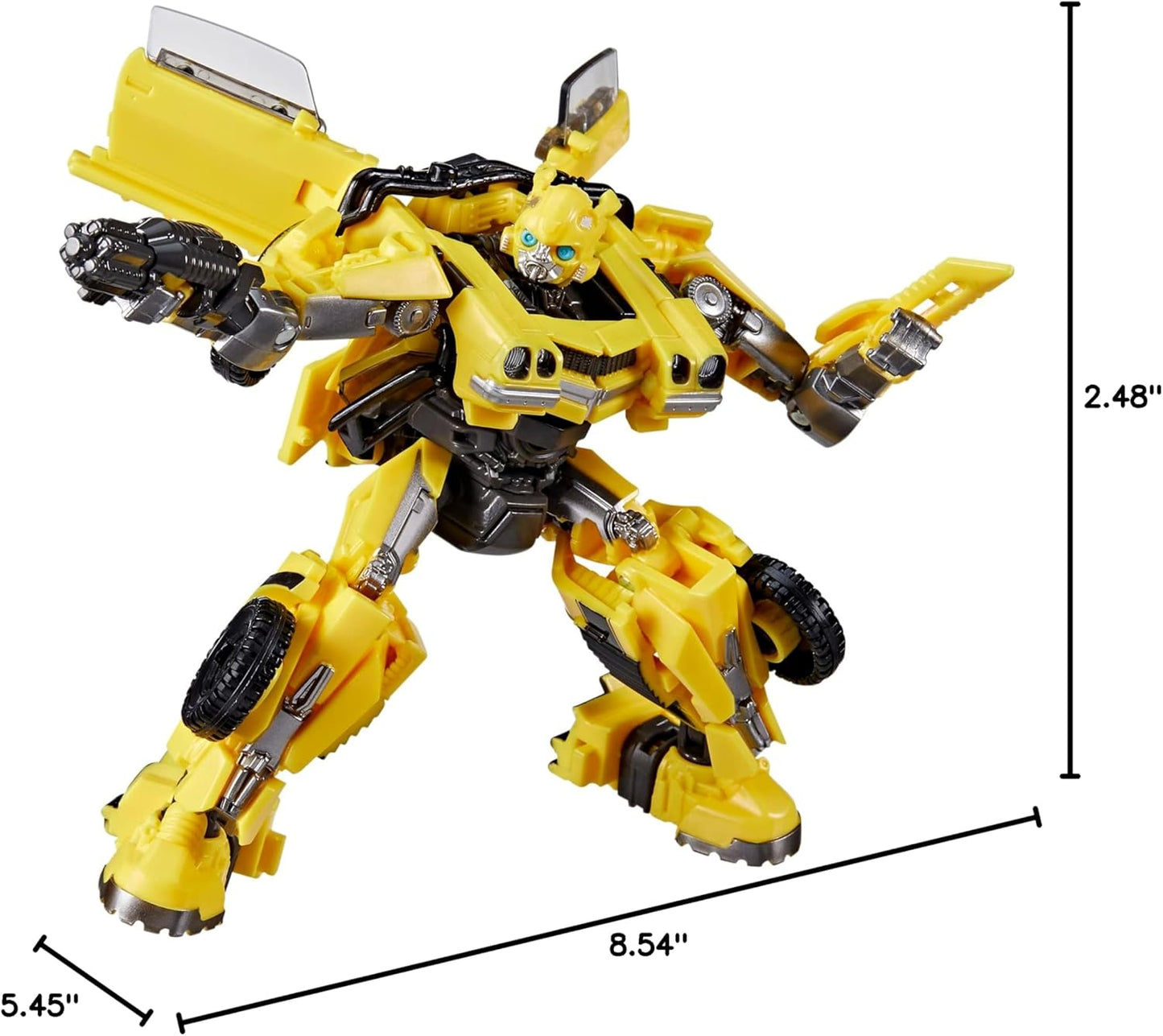 Transformers Studio Series Deluxe Class 100 Bumblebee Toy, Rise of The Beasts, 4.5-inch, Action Figure for Boys and Girls Ages 8 and Up